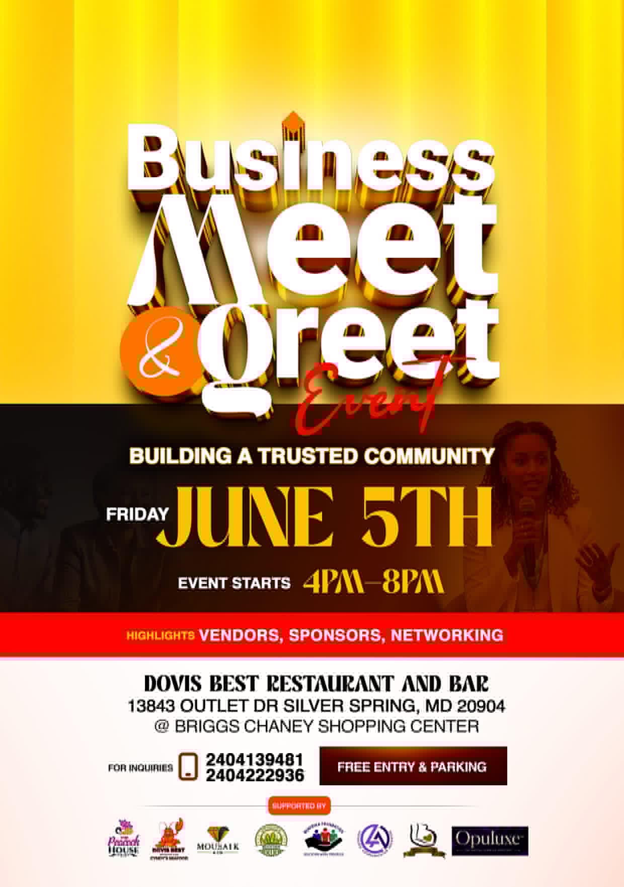 business meet and greet event